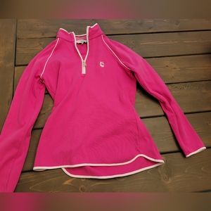 Clover by Bobby Jones  pink zip up size medium